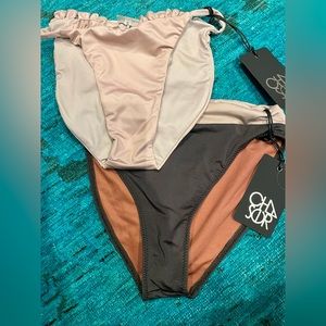 2 brand new with tags, bikini bottoms from Chaser size small
